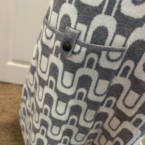 MAEVE The Annalise Mock-Neck Chenille Sweater Mini Dress in Medium Retro Mod - Picture 4 of 9